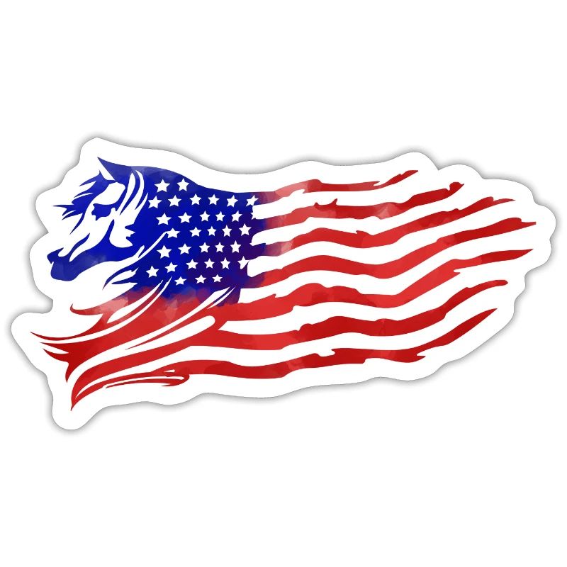 DRAPEAU AVEC CHEVAL