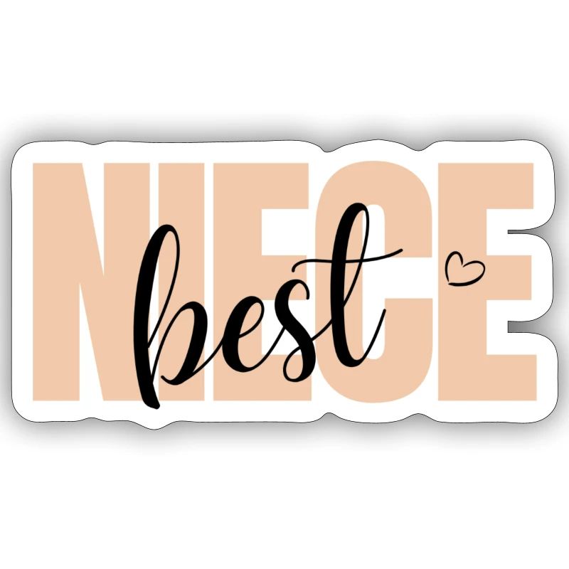 Beste Nichte Design mit Herz Geschenkidee