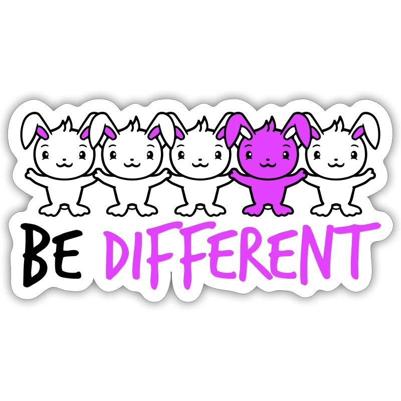 5 Bunny Friends Différence Soyez différent