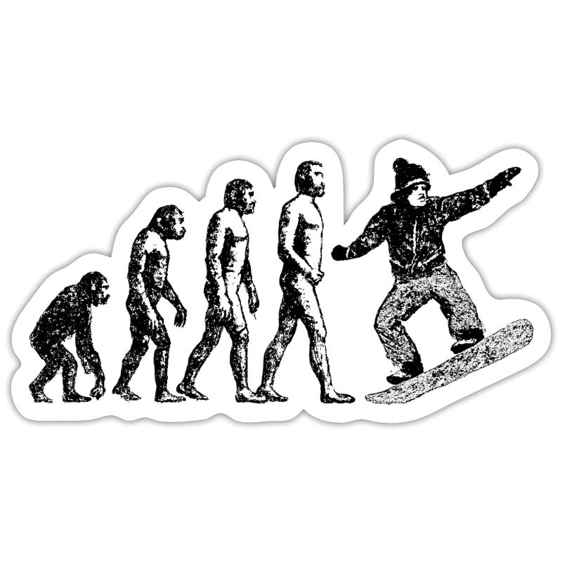 Evolution to snowboarder grunge design