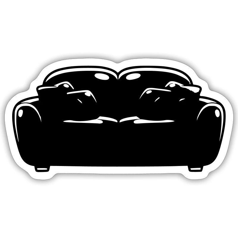 Silhouette de canapé Détendue Vector