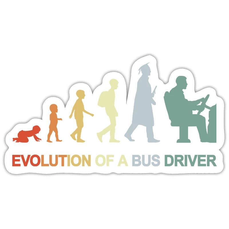 Évolution du bébé au chauffeur de bus