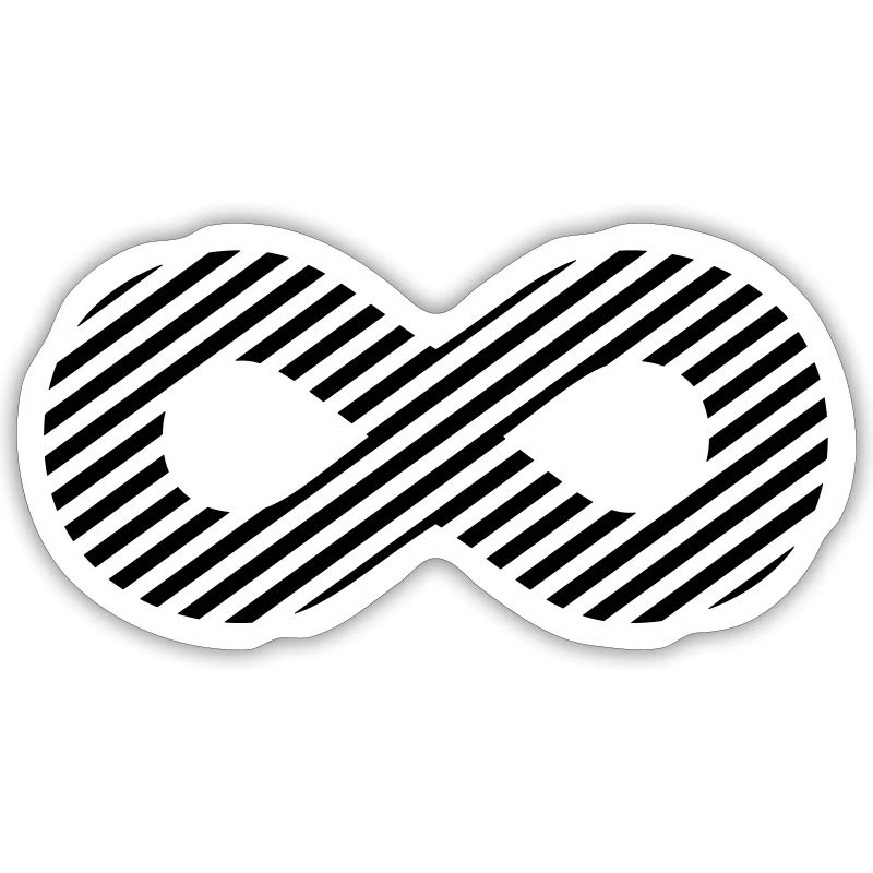 Signe de l'infini - rayures de modèle