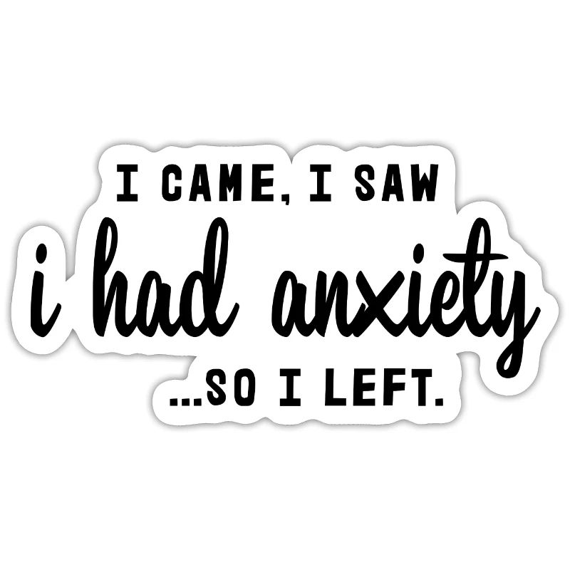 Je suis venu, j’ai vu que j’avais de l’anxiété