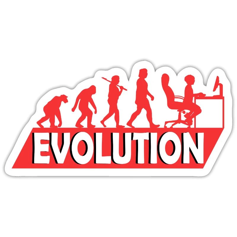 Computer Nerd Programmeur Evolution drôle