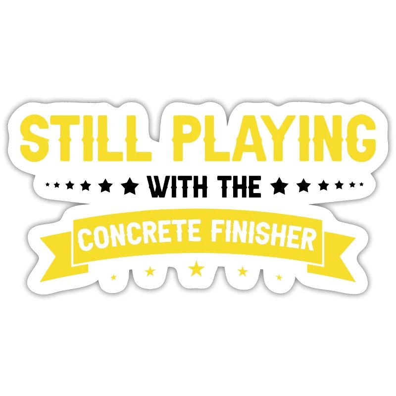 Concrete builder design for construction workers and construction site