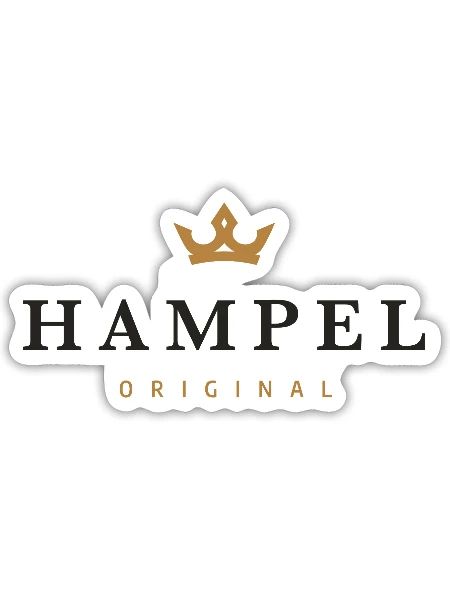 Hampel Original Family Logo - Sticker size S (10 x 10 cm) - white matte - Front