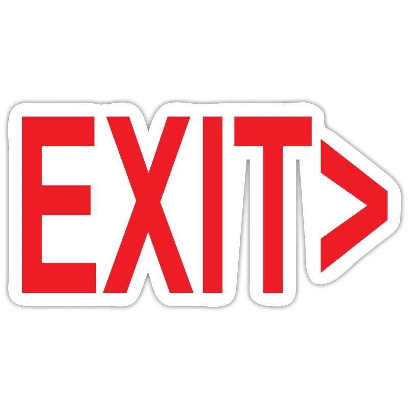 Exit / Exit / Emergency Exit