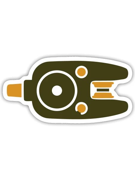 Bissanzeiger Angel Icon - Sticker Größe S (10 x 10 cm) - Mattweiß - Vorne
