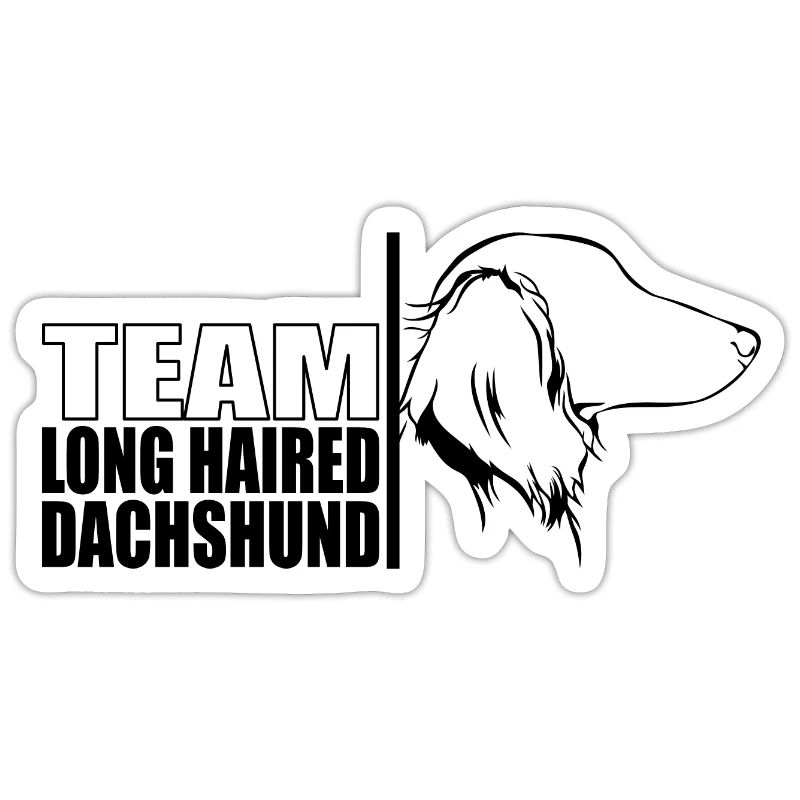 TEAM Long Haired Dachshund Hunde Dackel Wilsigns