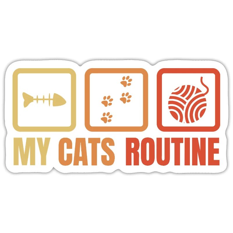 La routine de mes chats