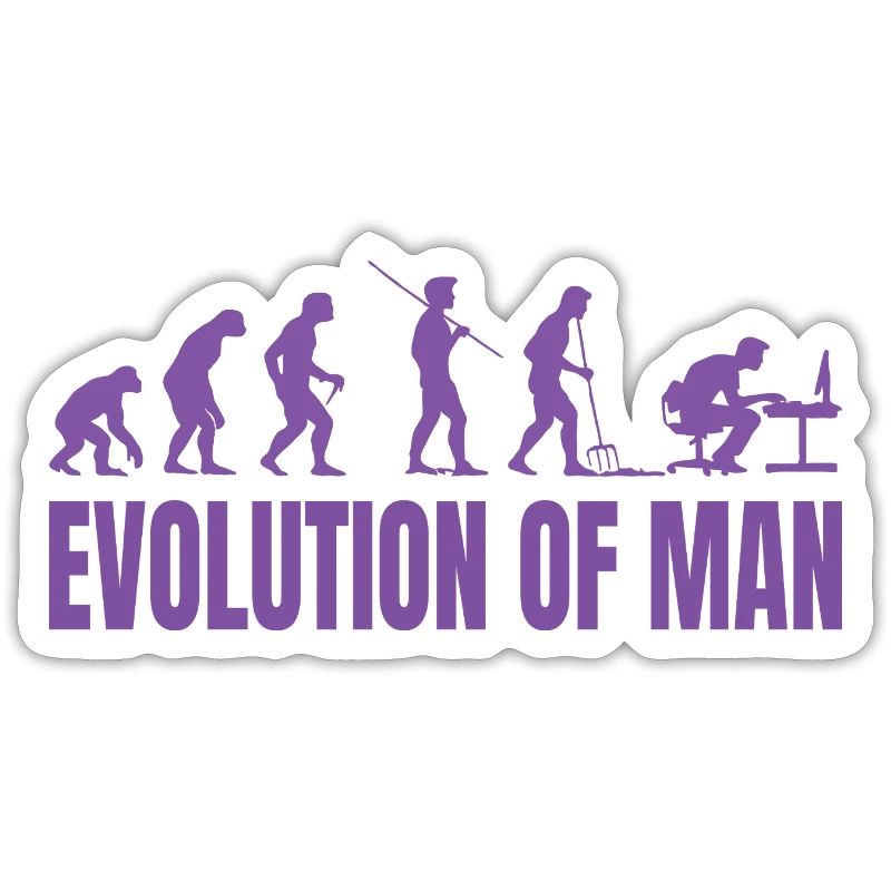 Programmierer Computerfreak Evolution Retro