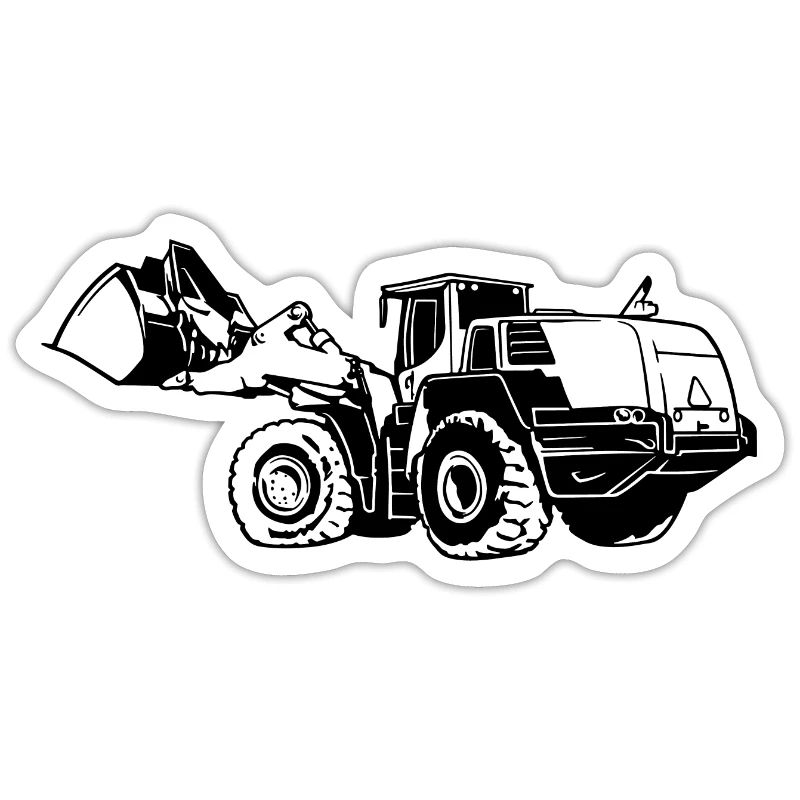 Loading machine Silhouette wheel loader quarry