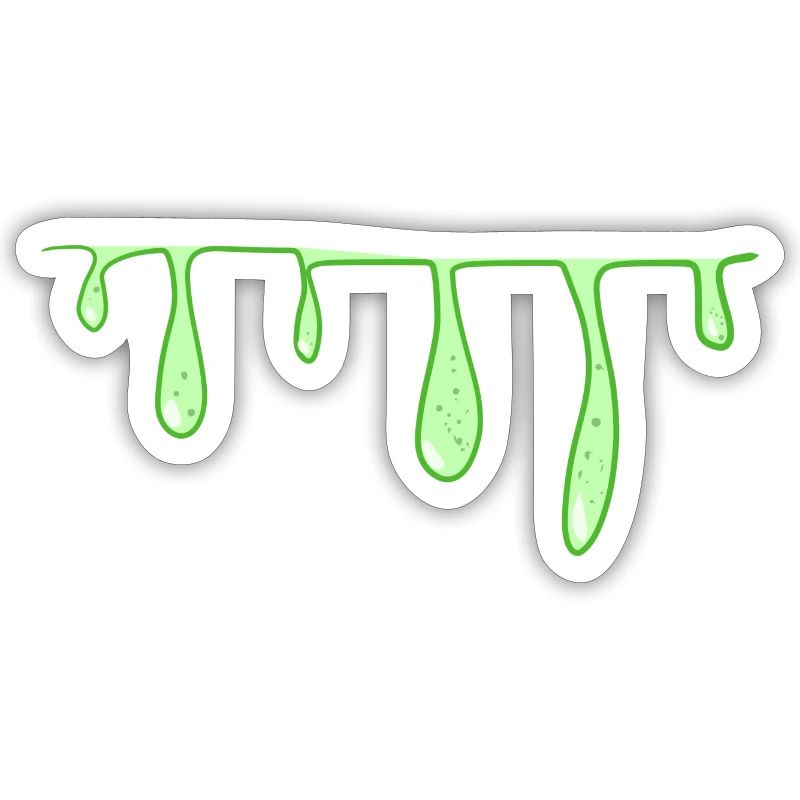 green slime line line slimy