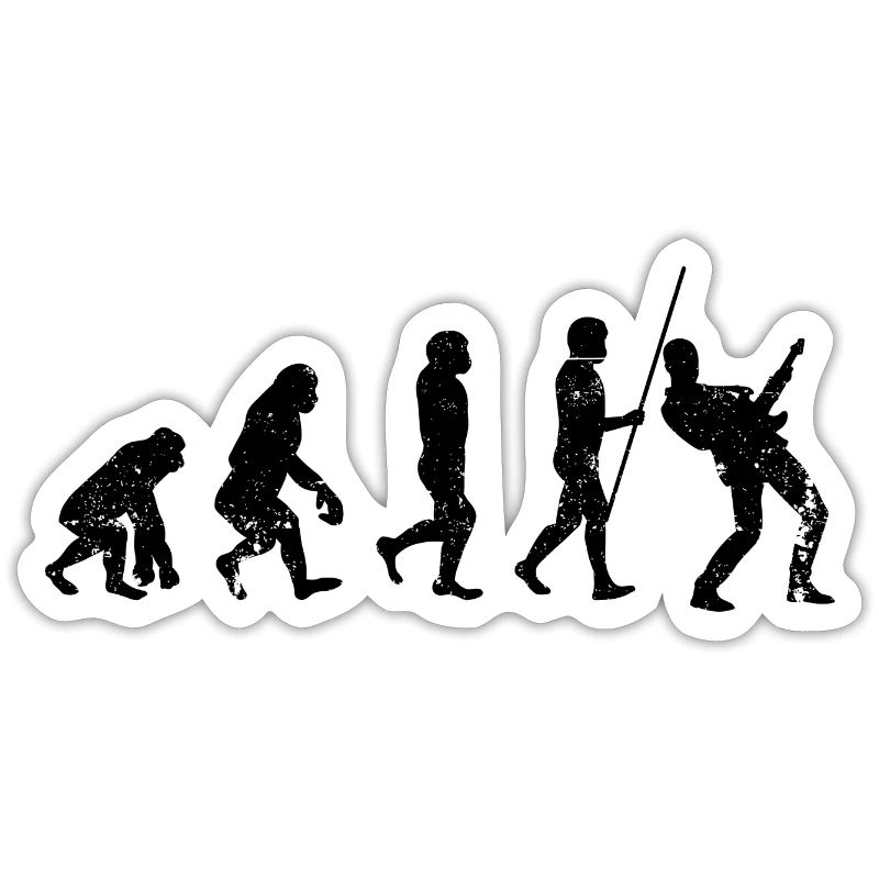Evolution guitar player