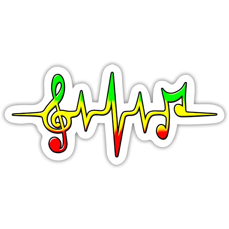 Reggae, Musik Note, Puls, Frequenz, Notenschlüssel