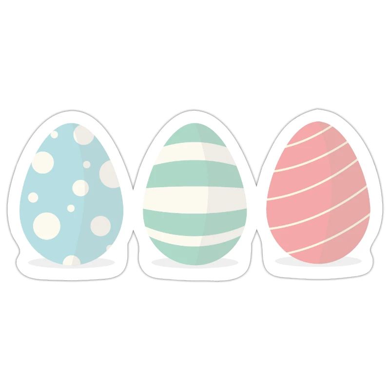 Three Easter eggs