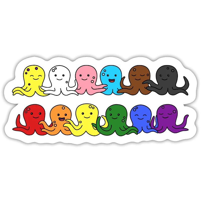 Fierté Progrès Flag Octopus Egalité