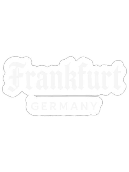 Frankfurt Germany - Sticker Größe S (10 x 10 cm) - Mattweiß - Vorne