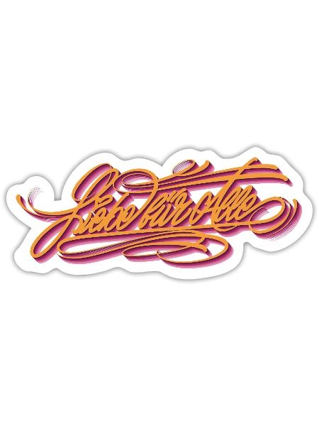 Liebe für Alle - Sticker Größe S (10 x 10 cm) - Mattweiß - Vorne