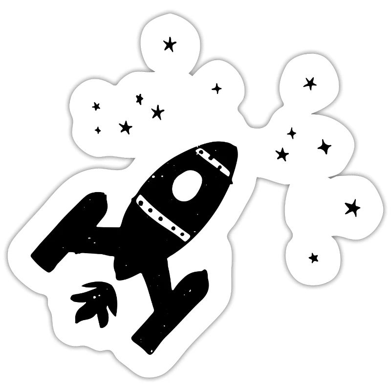 Fusée étoiles espace