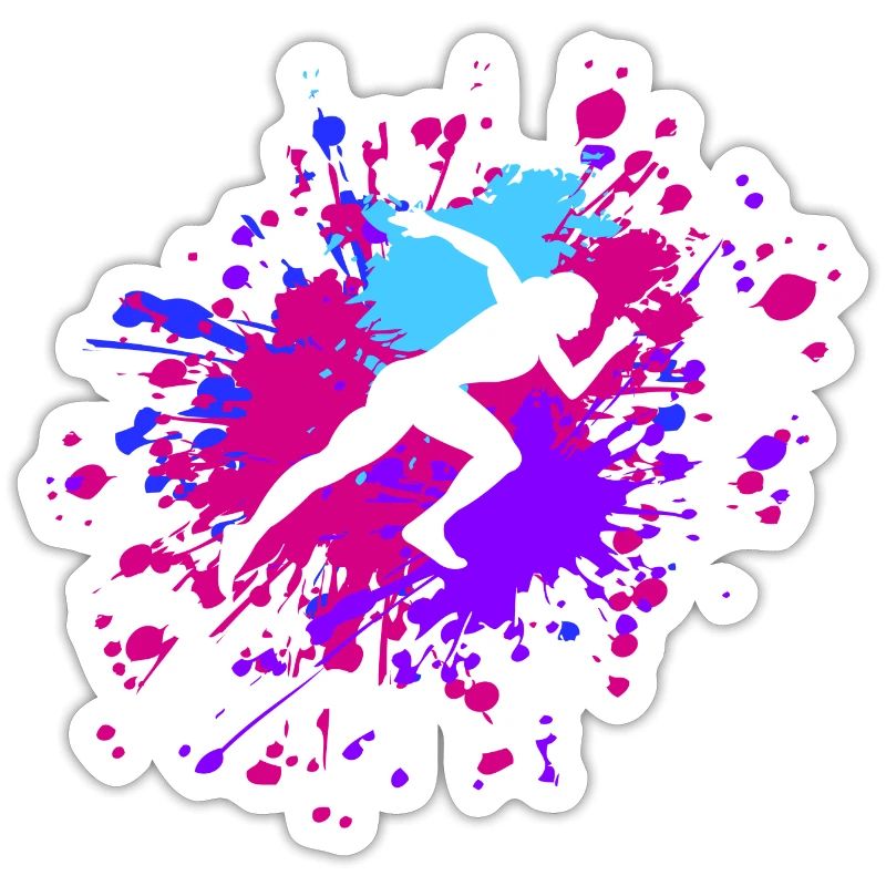 Athlétisme Athlétisme Athlétisme Runner Color Splash
