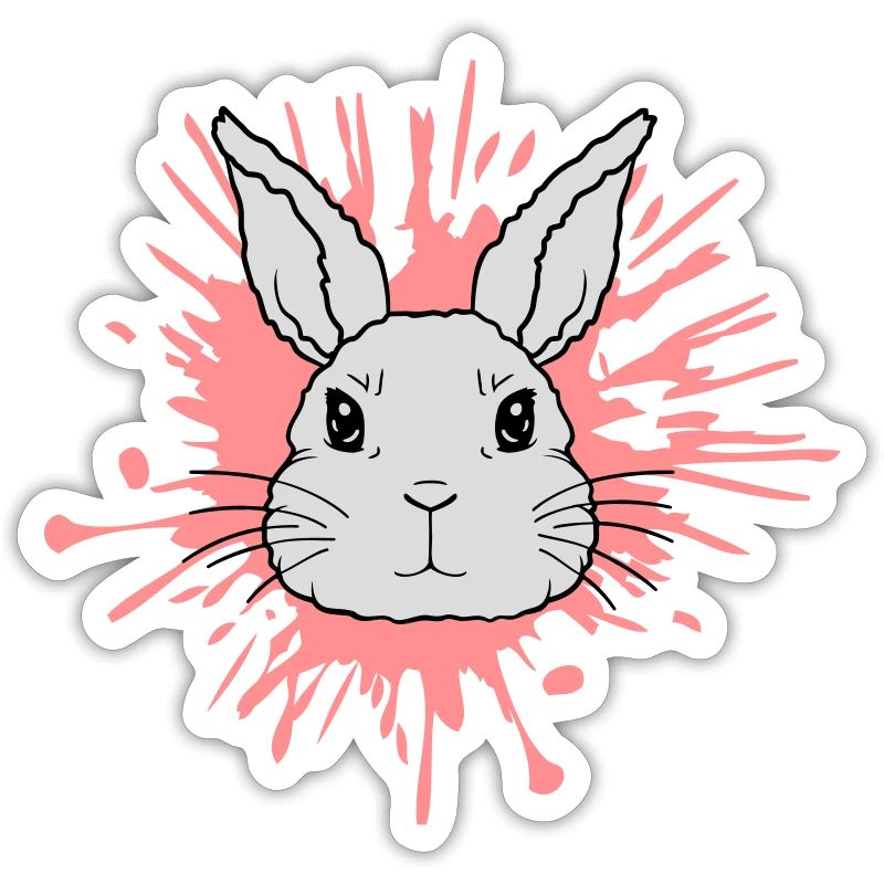 Éclaboussures de couleur gouttes lapin éclaboussures