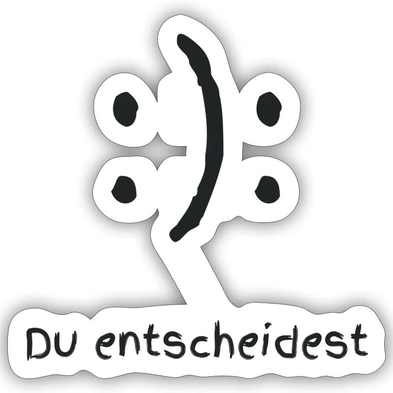 Du entscheidest Happy oder Sad Face Smile
