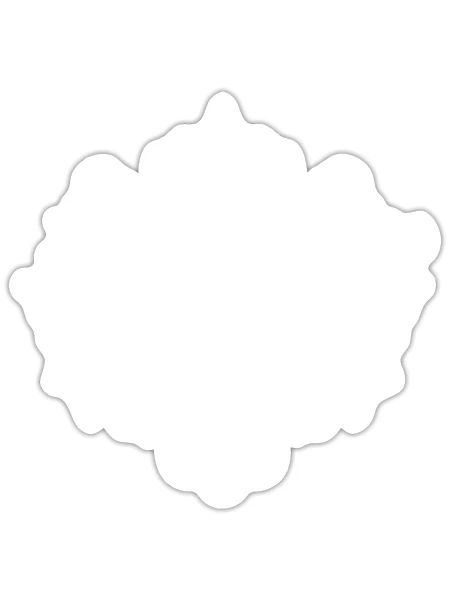 Heart Symbol Crown - Sticker size S (10 x 10 cm) - white matte - Front