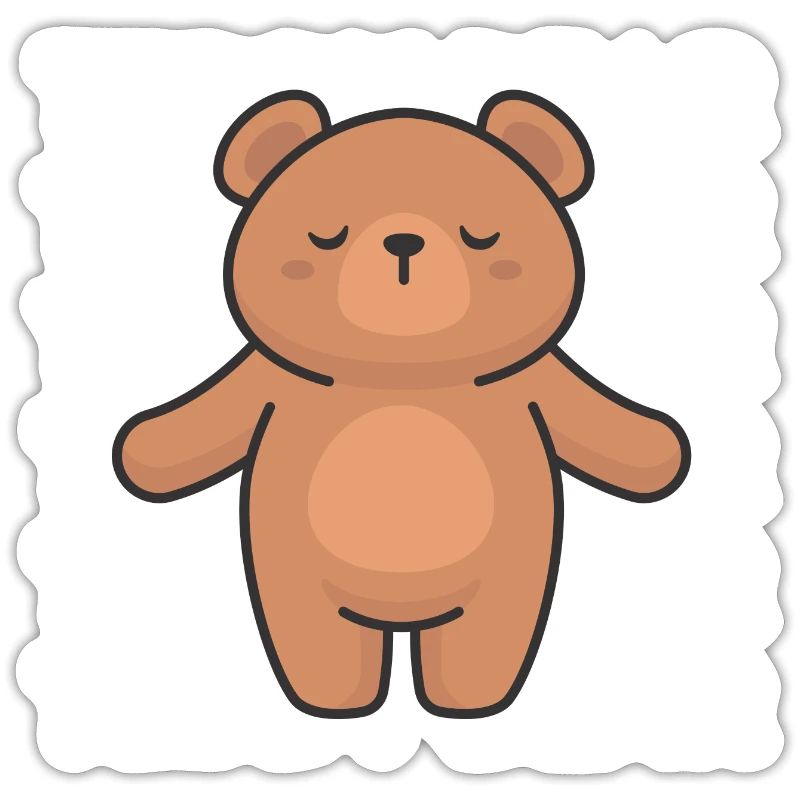 Cozy Teddy Bear Text Pattern