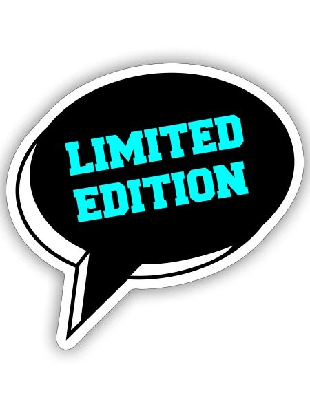 limited edition 002 - Sticker Größe S (10 x 10 cm) - Mattweiß - Vorne
