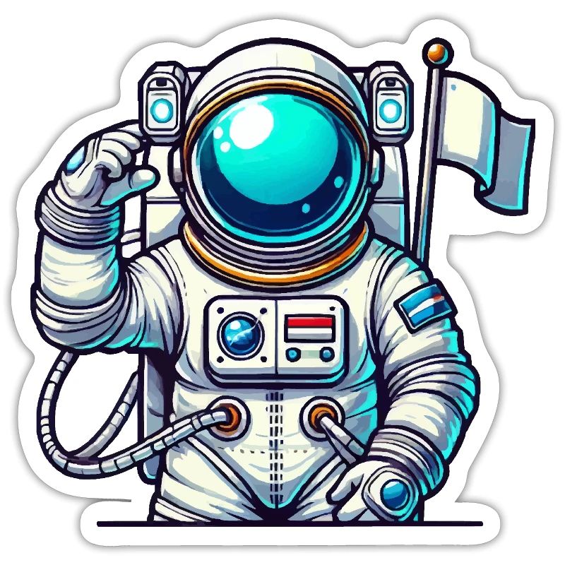 Astronaute de bande dessinée de l’espace