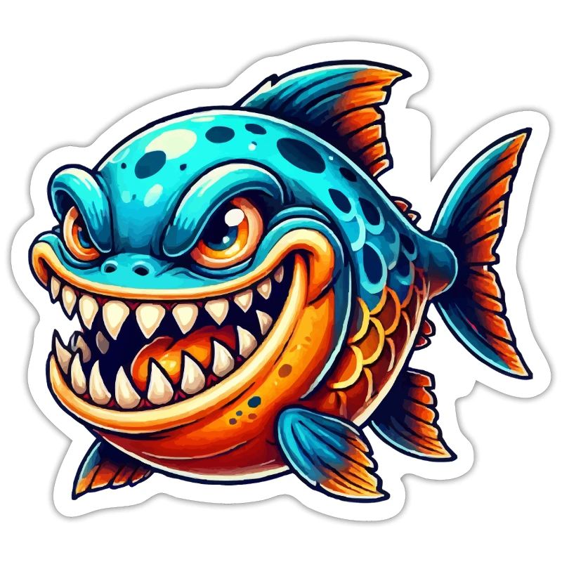Piranha Comic Fish