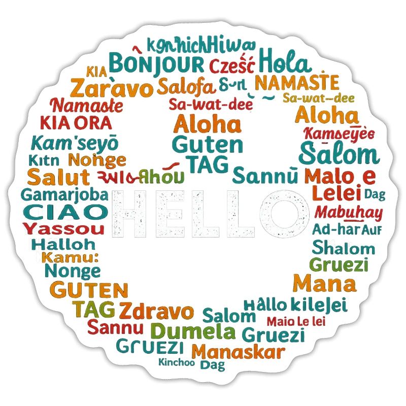 Commencez par Hello Different World Language Learning