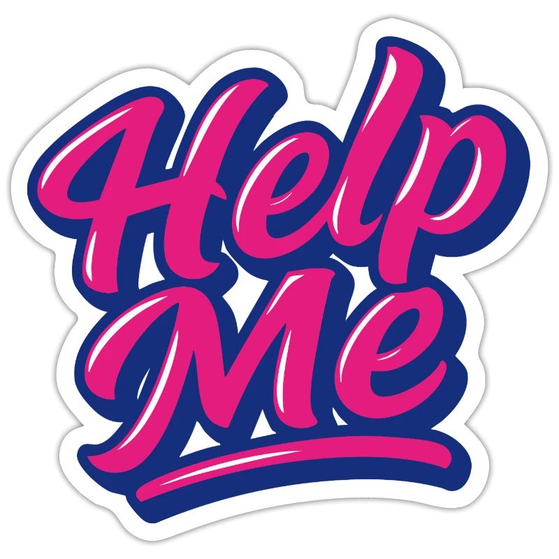 Help Me Neon Script