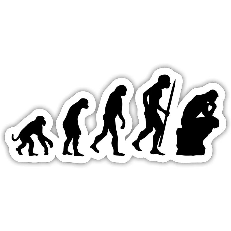 Evolution de la philosophie du penseur, philosophe