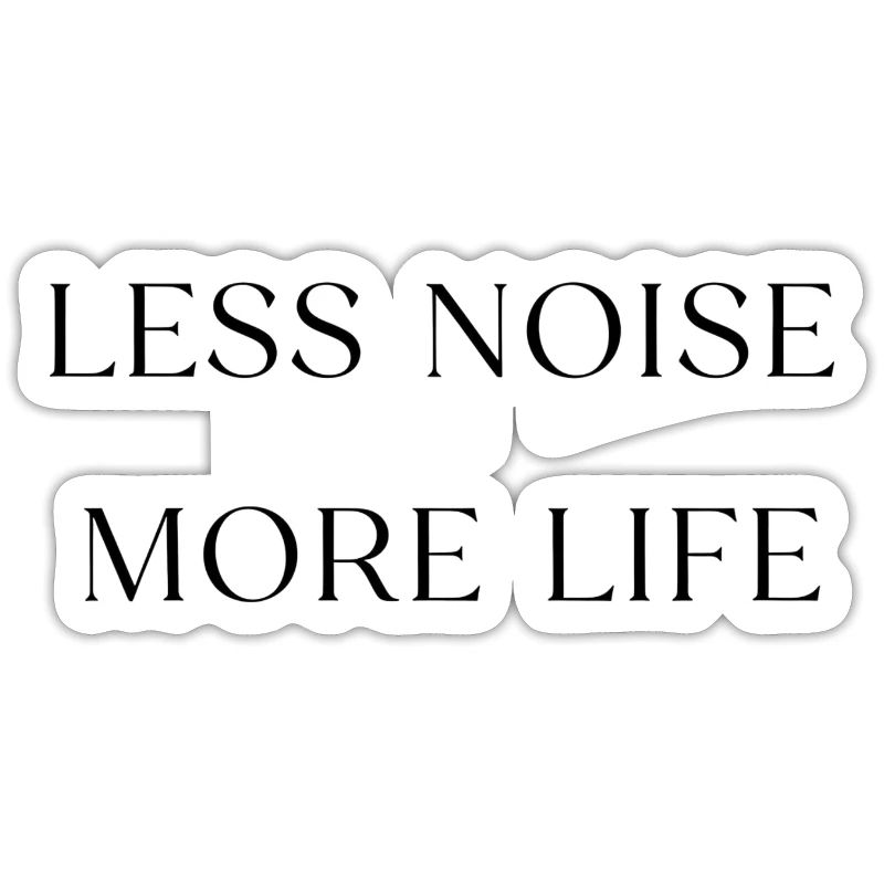 Moins de bruit, plus de vie, conception minimale de devis