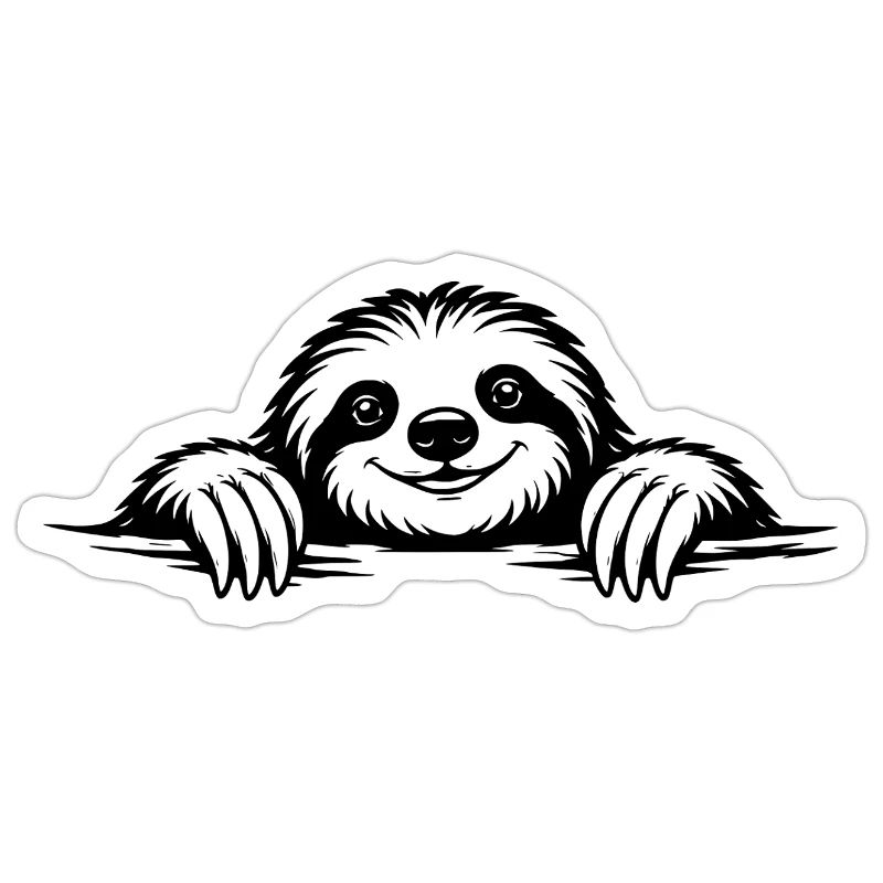Sloth in a chilled pose