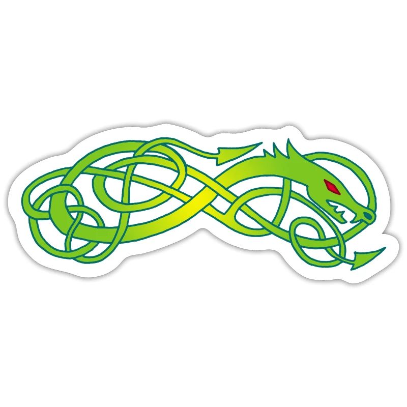 Serpent celte vert