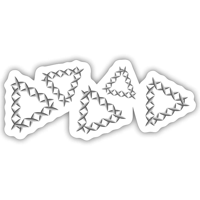 grey pattern cross triangles