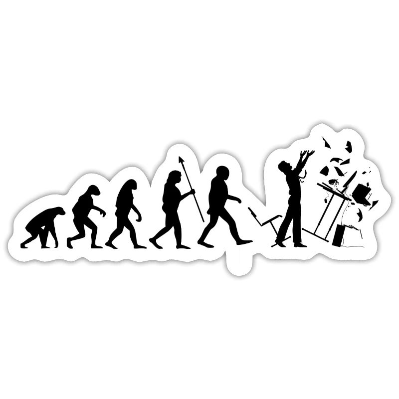 Evolution PC Rage Freak Out Anger Anger Computer Fun