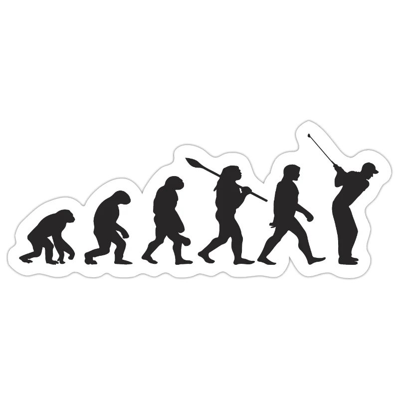 Golf Évolution Rétro Cadeau Pour Golfeurs