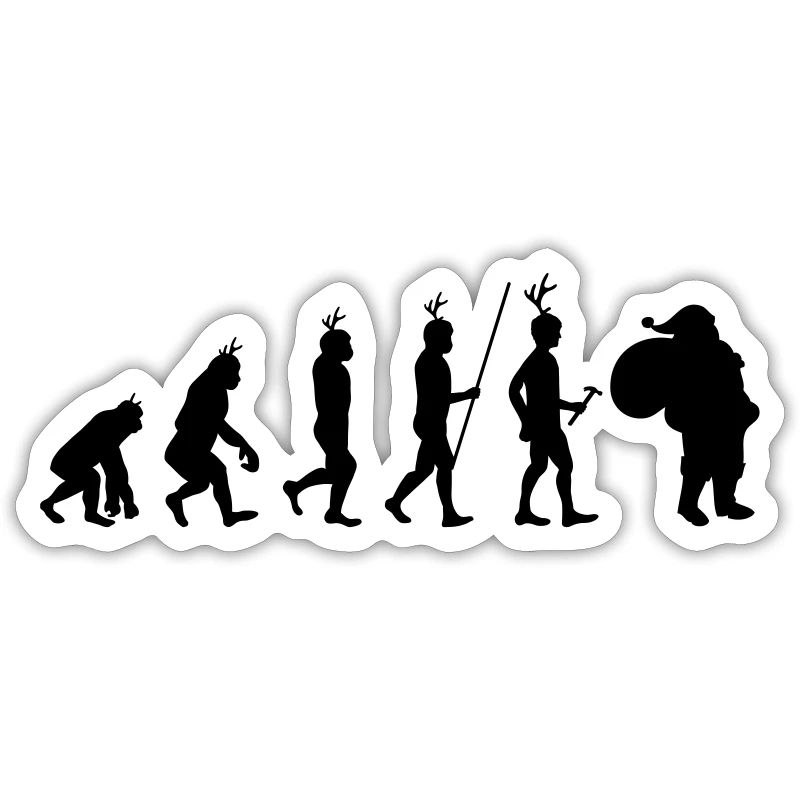 Evolution Weihnachtsmann Weihnachtsmann
