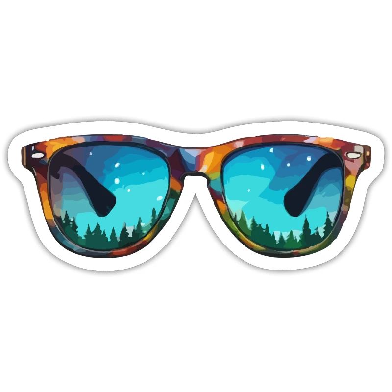 Sunglasses / Reflection / Forest / Reflection