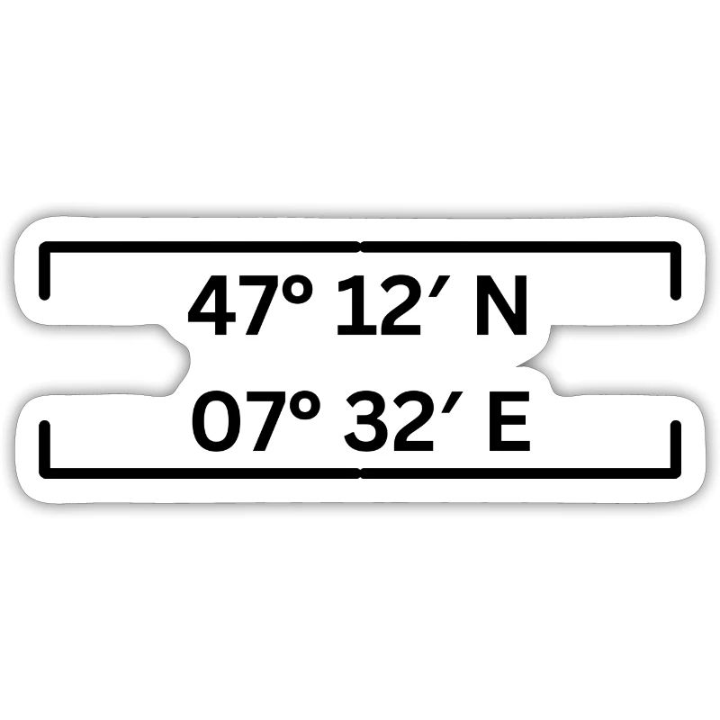 Coordinates Solothurn Minimalist