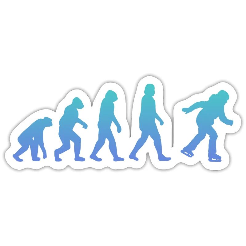 Schlittschuh Schlittschuhlaufen Eislauf Evolution