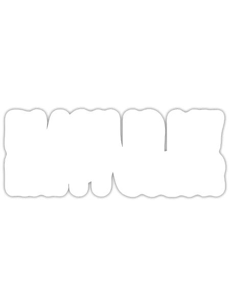 Le noir est ma couleur heureuse - Sticker taille S (10 x 10 cm) - blanc mat - Devant