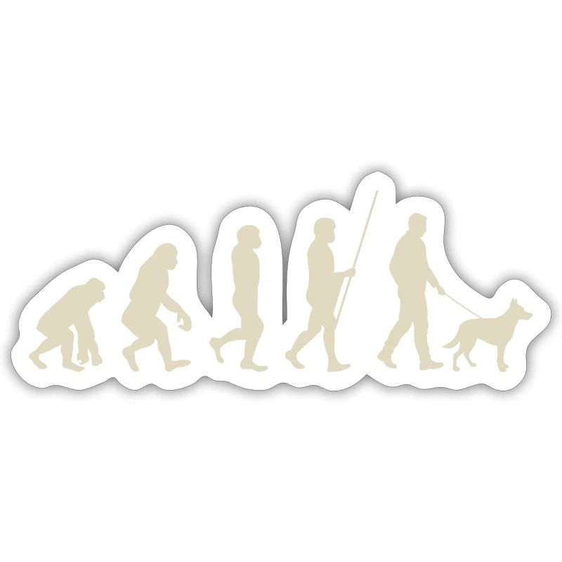 Illustration de l’évolution de l’humanité