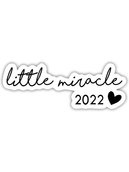 little miracle 2022 - Sticker Größe S (10 x 10 cm) - Mattweiß - Vorne