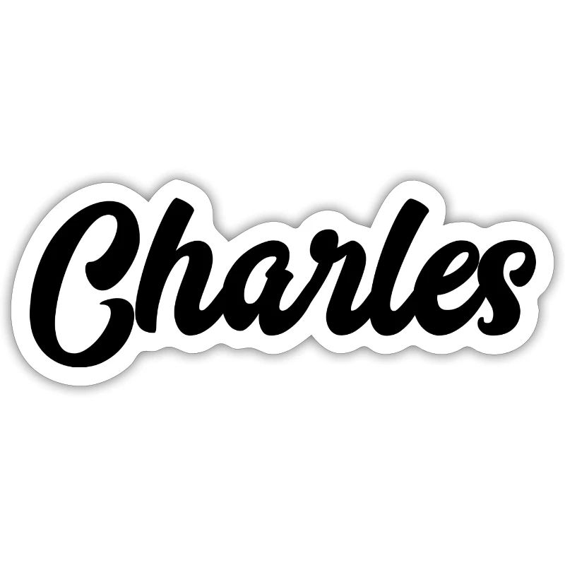Charles benutzerdefinierte Text Geburtstag Name